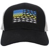 Funky Junque Snapback Hat for Men: Fish Flag Mesh -