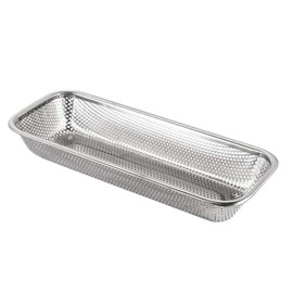 Dishwasher Silverware Cutlery Basket Stainless Steel Flatware Drying Rack Countertop Utensil Holder Silver B | Cabilock