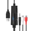 VTOP USB Audio Capture Card, Audio Grabber Recorder Device -