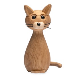 Spring Copenhagen Unique Wooden Toy Cat Brave | Curious, Fearless, Window Sill Decoration