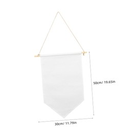 Operitacx Versatile Wall Hanging Banners 10pcs Blank Banners Pin Display for Girl's Room Decor Earrings Necklace Organizer