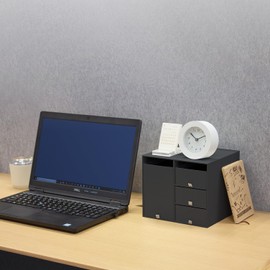 PLUS Living Post LP-304YS 85-130 Reinforced Cardboard Storage Box, Color: Black, Size S