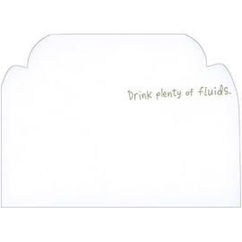 RECYCLED Paper Greetings Nurse with Two Large Wine Glasses Die Cut Humorous/Funny Get Well Card