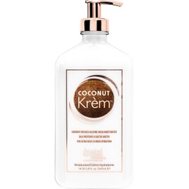 Devoted Creations Coconut Krém Moisturizer - Coconut Infused Silicone Moisturizer with Silk Proteins & Cactus Water for Ultra Rich 24 Hour Hydration 18.25 oz.
