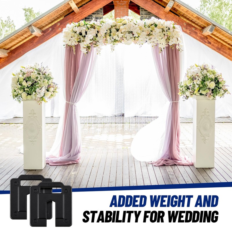 MorningRo 2 Pcs Steel Base Weights for Backdrop Stand Canopy