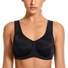 SYROKAN Women's Max Control Underwire Sports Bra High Impact Plus