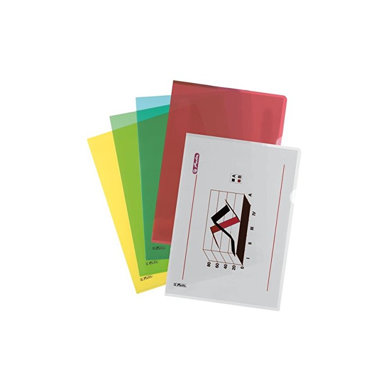Blue A4 Pyramid-Embossed Document Sleeves. Assorted Colours