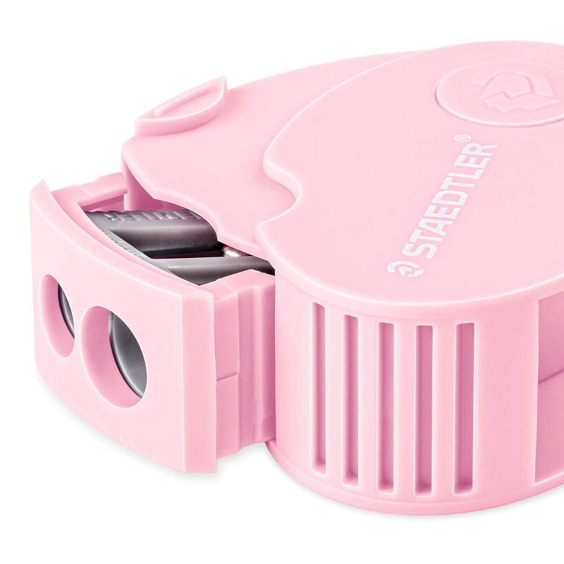 STAEDTLER 512PS2BKPA Double-hole sharpener in soft, pastel
