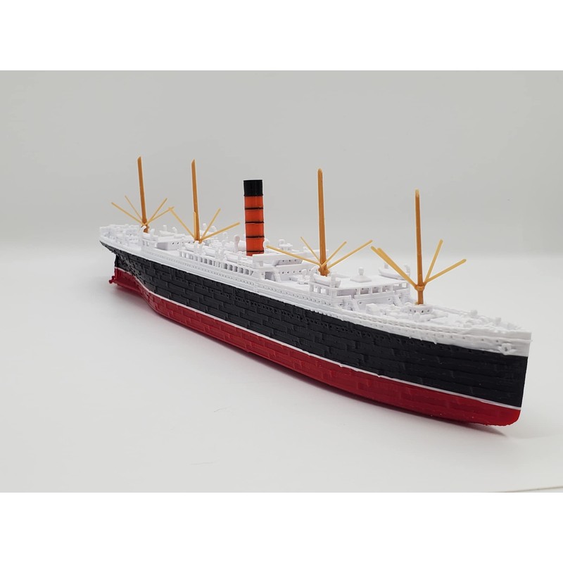 Generic RMS Carpathia Model - Highly Detailed Replica, Historically Accurate,
