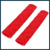 TUCKBOLD 4 Pcs Plush Red Car Seat Belt Protector Shoulder