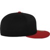 Flex fit Unisex's Premium 210 Fitted 2-Tone blk/red S/M (6