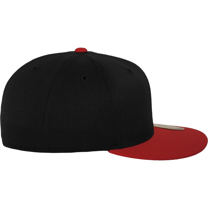 Flex fit Unisex's Premium 210 Fitted 2-Tone blk/red S/M (6