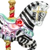 SIKORA BS457 Carousel Zebra Christmas Tree Decoration Glass Figure Christmas