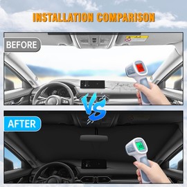 YIZHUOMY Front Windshield Sun Shade Compatible with Mazda CX5 CX-5 CX-50 CX50,Sun Visor Protector Blocks UV Rays Sunshade for CX5 CX-5 CX-50 CX50 Foldable Interior Accessories