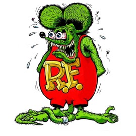 Vinyl Sticker Tall Rat Fink Premium Quality Decals Indoor/Outdoor Use for Car Bumper Vehicle Laptop Window & Any Surfaces