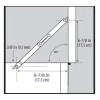 Everbilt Bright Brass Lid Support Right Hand Hinges 1000 020
