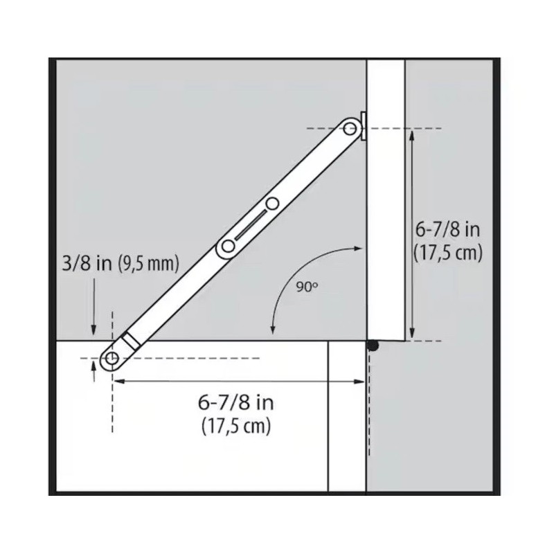 Everbilt Bright Brass Lid Support Right Hand Hinges 1000 020