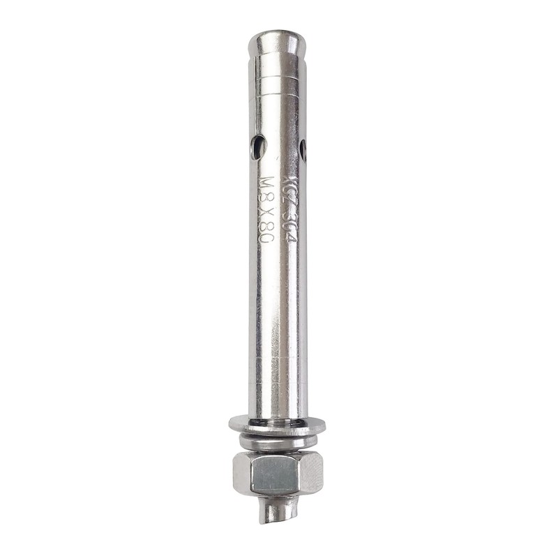 JENSWILL 10 Pack M8x80mm Expansion Bolts Anchor Bolt 304 Stainless