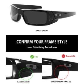 IKON LENSES Replacement Lenses For Oakley Gascan Sunglasses (Ice Mirror (Polarized)