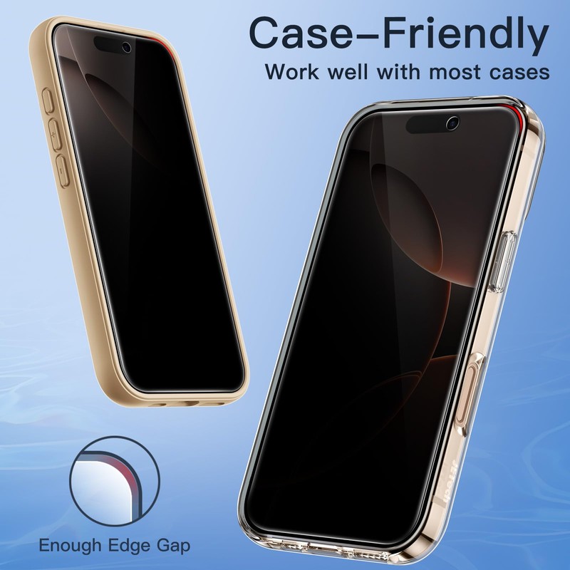 JETech Privacy Screen Protector for iPhone 16 Pro Max 6.9-Inch,
