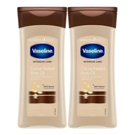 Vaseline Total Moisture - Aceite de gel corporal radiante de cacao - 6.8 oz - 2 paquetes