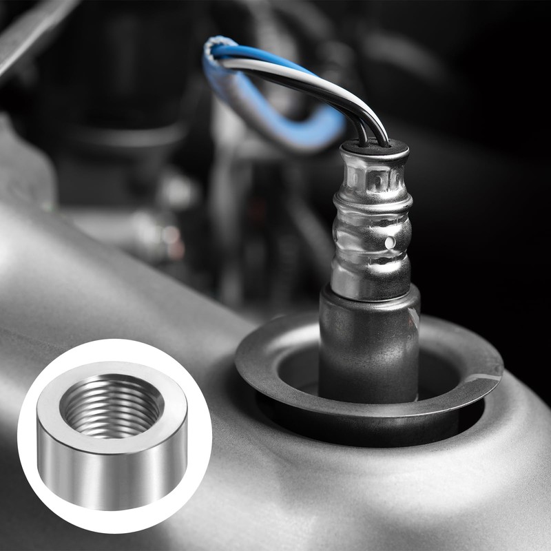 sourcing map 2Pcs Oxygen Sensor Bung, M18 OD 0.59" Length