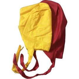 Cotton Sikh Patka/Dastaar with 2 Tani/String, Skull Cap (Pack of 2) (Blue) Khalsa Sikhism Sardar Ji Accessories (Combo Pack of 2) Color:- Red and Yellow.07/24 Kids 3-5 Years