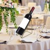 PartyKindom Porta Vinos de Hierro Dorado, Ranura Única Retro para