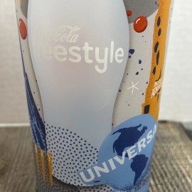 Universal Studios Freestyle Tumbler Souvenir Cup Refillable Coca-Cola Parks Mug