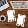Kawaii Pug Puppies Sticky to Do List Notepad - Dog