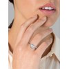 Trilani Women's Solitaire Ring 925 Sterling Silver with Cubic Zirconia