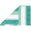 Cawö Home Hand Towels Noblesse Stripe 1087 Emerald 44 Guest