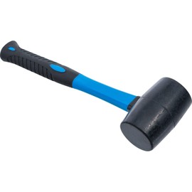 BGS 1960 Rubber Panel Mallet with Fibreglass Shaft, Black/Blue, 250 g