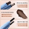Professional Makeup Brow Pencil, Dual Ended with Brow Pencil and