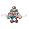 Mix of Vintage Ceramic Knobs, Pack of 12, Flower Design