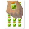 Pickle in Jar Temporary Tattoo Water Resistant Fake Body Art