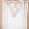 Clip-in hair extensions, 8 wefts like real hair, straight