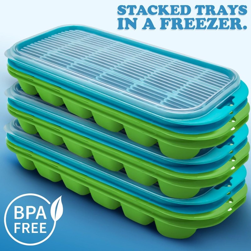 ZYBUX - 4 x Set of Ice Cube Tray with