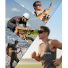 QALLY Polarized Sports Sunglasses for Men, UV400 Protection Mens Sunglasses