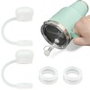 LUOLAO Silicone Spill Stopper Compatible with YETI Straw Cup, Mug
