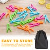 VINEST 72PCS Clothes Pegs, Windproof Clothes Pegs for Washing Line