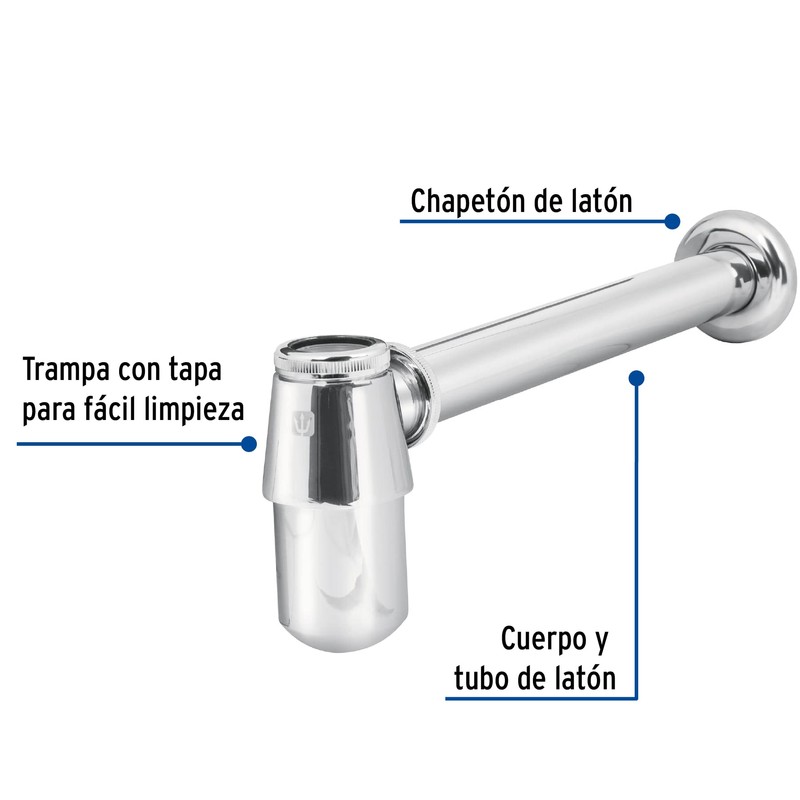 Foset CE-211, Céspol de bote sin contra para lavabo de