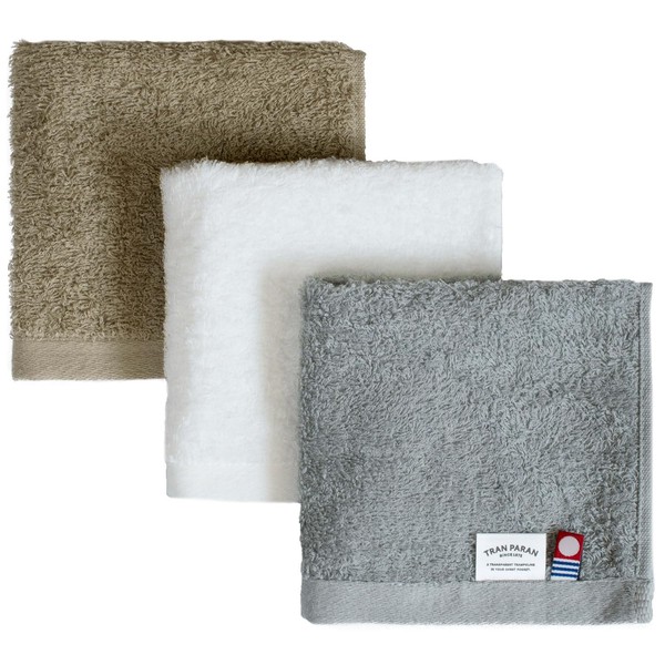 Trampalan Imabari Towel, Handkerchief Towel, Individual Packaging, Approx. 9.8 x
