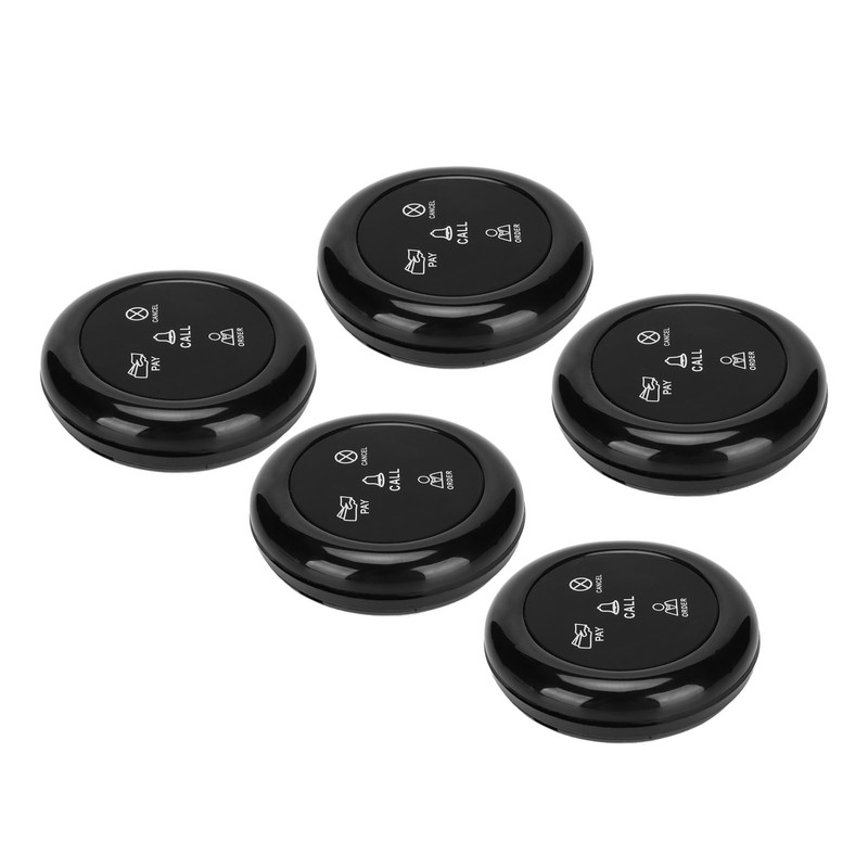 5pcs Wireless Caregiver Pager SOS Call Buttons 433MHz Smart Call