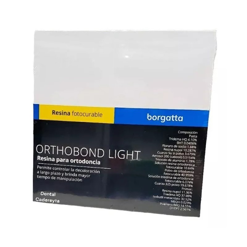 Borgatta Resina Bracket Ortodoncia Kit Orthobond Light Fotocurable