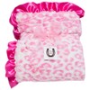 Max Daniel Baby Throw Blanket, Hot Pink Jaguar