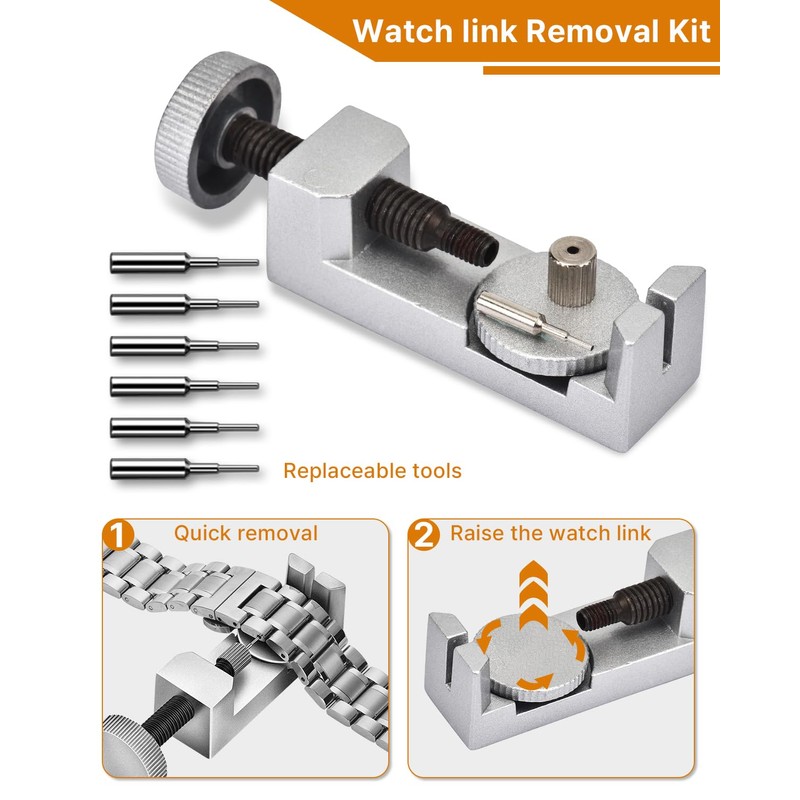 EasyTime Watch Link Removal Kit: Professional Watch Strap Adjustment Tool
