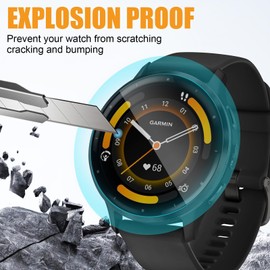 ECZOIL 4-Pack Screen Protector for Garmin Venu 3 TPU Self-Healing [Anti Scratch] [Bubble Free] [HD Clear] Screen Protector Cover