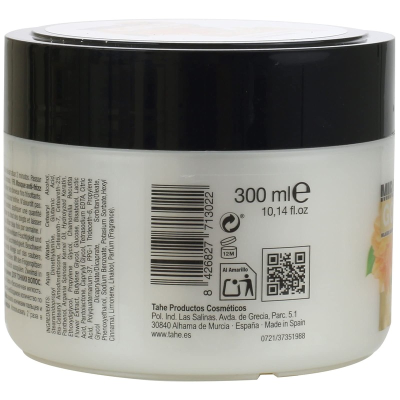 Tahe Miracle Gold Anti-Frizz Mask for Fine Hair with Keratin,