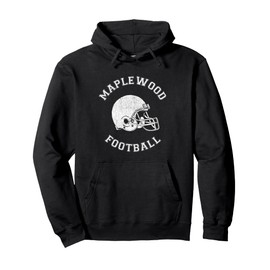 Maplewood Football Distressed 1980's Retro P.E.Dept Style Pullover Hoodie